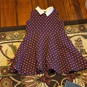 Janie and Jack Blue and Red Floral Kids Dress